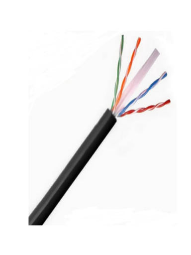[NET1159] Saxxon outp6cop150ne - cable utp 100% cobre / categoria 6 / color negro / exterior / 150 m /  awg 23 / 4 pares / fluke test / ul