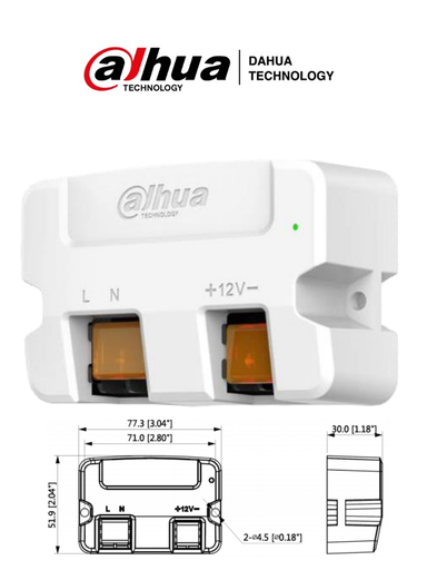 [POW51250] Adaptador de Corriente Dahua DH-PFM320D-015 Entrada 100-240V Salida 1.5A