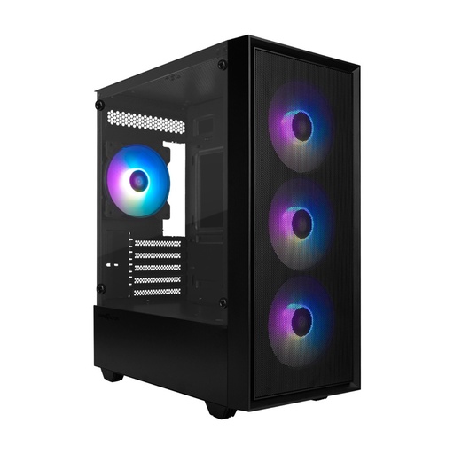 [ACC779618] Gabinete Game Factor CSG503 MATX con Ventana LED RGB Mini Torre Micro ATX Mini ATX USB 2.0 y 3.0 sin Fuente 4 Ventiladores Instalados