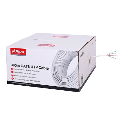 [NET1160] Bobina De Cable Dahua 100% Cobre Cat6 UTP 305 Metros