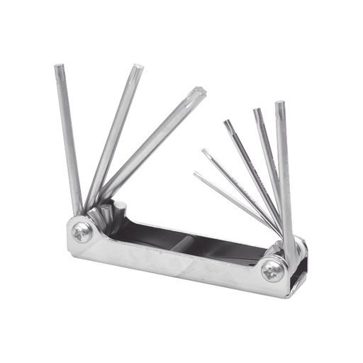 [TOO568] Juego de 8 Llaves Hexagonales Torx Surtek SYS-ALLFTN8 Tipo Navaja Estuche Metálico
