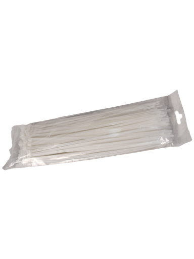 [ACC697462] Saxxon cn25x100 - chincho sujetacable / 2.5  mm x 100  mm / blanco / bolsa con 100 piezas / nylon