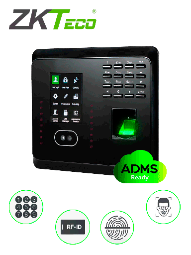 [SEC1599] Zkteco mb360id - control de acceso y asistencia / 1500 rostros / 2000 huellas / 2000 tarjetas / 100000 eventos / tcpip / #sincon