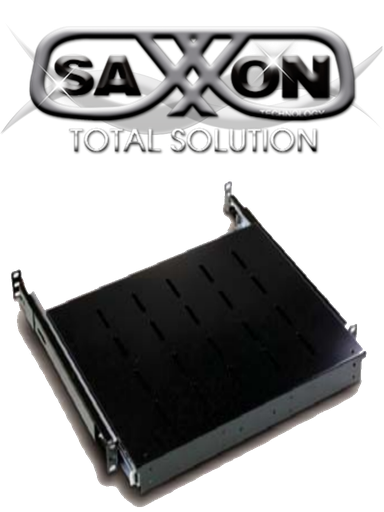 [CAB27105] Saxxon 70033501- charola para gabinete/ deslizable para teclado/ color negro/ medidas 440 mm de ancho x 350 mm de profundidad