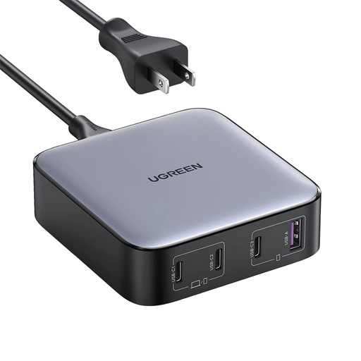 [SEC100452] Cargador de Escritorio UGREEN 90736 Nexode 100W 3x USB C 1x USB A