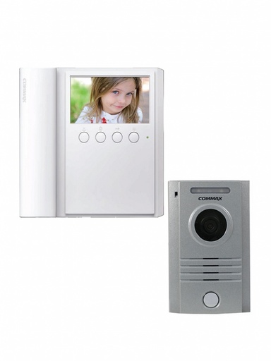 [SEC1702] Commax cmv43apack - frente de calle modelo drc40k para exteriores con luz led y monitor cmv43a de 4.3 pulgadas con auricular/ ap
