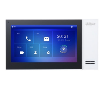 [MNS35182] Monitor Ip Touch de 7" Poe Standar Dahua vth2421fwp Llamada en Grupo Microsd 6 Entradas de Alarma
