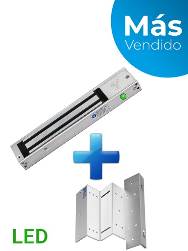 [SEC1724] Yli ym280nledpak - paquete de contrachapa magnética con indicador led de 280 kg o 600 lb de sujeción/ incluye soporte mbk280nzl 