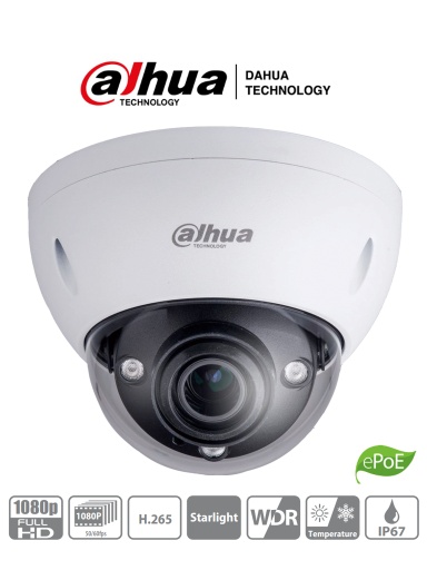 [SEC1760] Dahua ipc-hdbw5231e-ze-hdmi - cámara ip domo 2 megapixeles con salida hdmi/ lente motorizado de 2.7 a 13.5/ ir de 50 mts/ e&s de