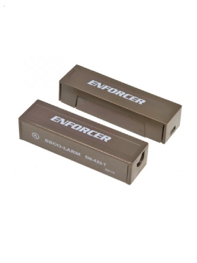 [SEC1778] Seco larm sm433tqb - contacto magnetico cafe de sobreponer 1-1/4" (31mm) gap compatible paneles dsc / risco / bosch