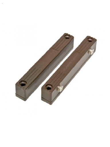 [SEC1779] Seco larm sm216qbr - contacto magnetico uso rudo cafe con terminales de tornillo gap 2 3/4 (70mm)  compatible paneles dsc / risc