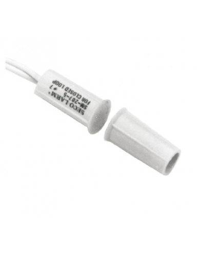 [SEC1782] Seco larm sm2075qw - contacto magnetico blanco gap 3/4 de embutido tipo taquete compatible paneles dsc / risco / bosch