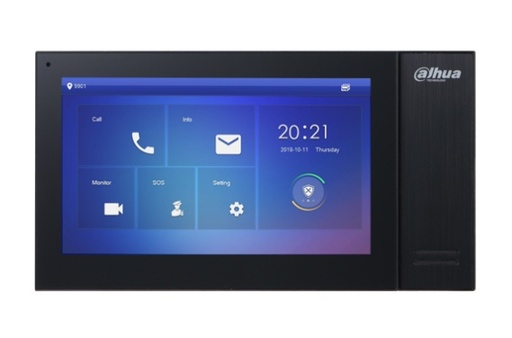 [MNS35188] Dahua vth2421fbp- monitor ip touch de 7 pulgadas / poe standar / llamada en grupo / ranura microsd / 6 entradas de alarma/1 sali