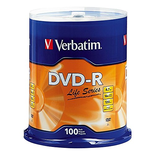 [SNR88025] Dvd-r verbatim 4.7gb/120min 16x c/100
