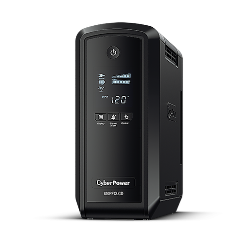 [POW51320] No Break CyberPower CP850PFCLCD 510W 850VA Entrada 90-140V Salida 120V 10 Contactos
