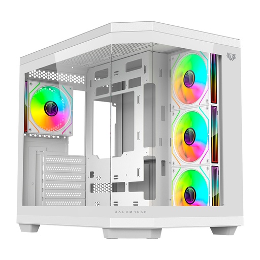 [CAB28635] Gabinete Balam Rush Tank Super 9600 TB con Ventana RGB Midi-Tower ATX/Micro-ATX/ITX USB 3.0/2.0 sin Fuente 3 Ventiladores RGB Instalados