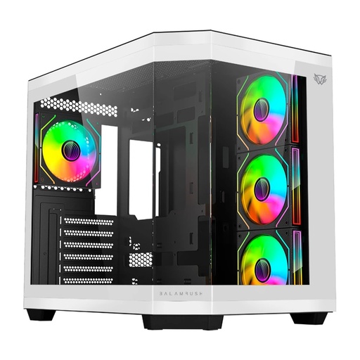 [CAB28636] Gabinete Balam Rush Tank Super 9600 TB con Ventana RGB Midi-Tower ATX/Micro-ATX/ITX USB 3.0/2.0 sin Fuente 3 Ventiladores RGB Instalados