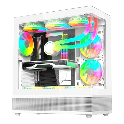 [CAB28638] Gabinete Balam Rush Tank Super 9200 TB con Ventana RGB Midi-Tower ATX/Micro-ATX/ITX USB 3.0/2.0 sin Fuente 3 Ventiladores RGB Instalados