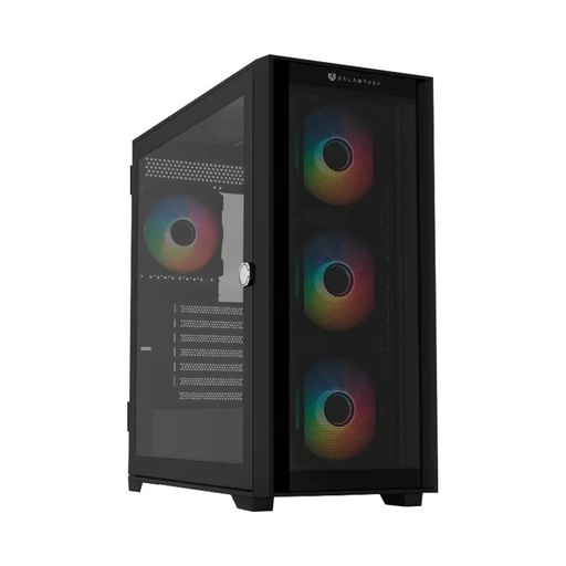 [CAB28639] Gabinete Balam Rush Carbono Twin Mate 9000 con Ventana RGB Full-Tower ATX/E-ATXMicro-ATX/Mini-ITX USB 3.0/2.0 sin Fuente 4 Ventiladores RGB Instalados