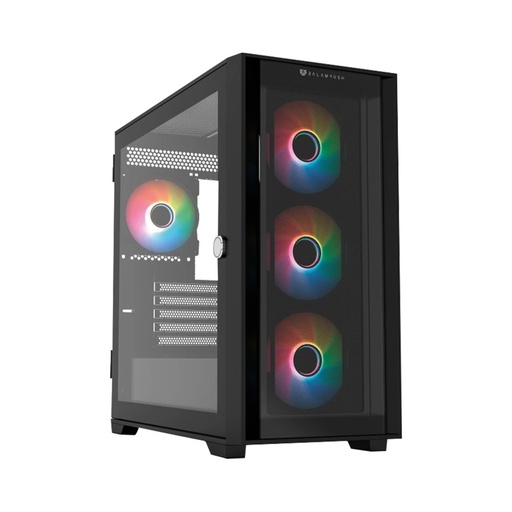 [CAB28645] ﻿Gabinete Balam Rush Carbono Twin Mate 6000 con Ventana RGB Midi-Tower Micro-ATX/Mini-ITX USB 3.0/2.0 sin Fuente 4 Ventiladores RGB Instalados