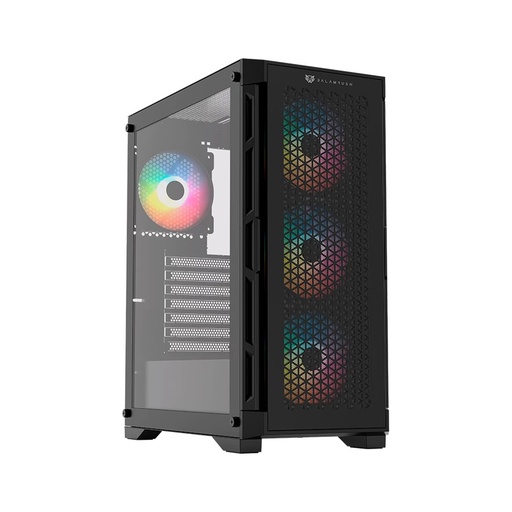 [CAB28647] Gabinete Balam Rush Carbono Twin Mate 5000 con Ventana RGB Midi-Tower ATX/Micro-ATX/Mini-ITX USB 3.0/2.0 sin Fuente 4 Ventiladores RGB Instalados