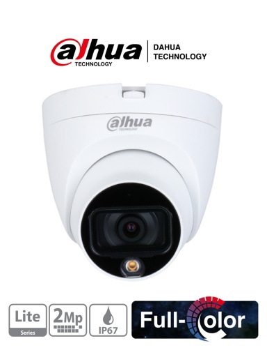 [SEC1927] Cámara CCTV Domo Dahua Interiores Exteriores HAC-HDW1209TLQP-LED Alámbrico 1920x1080 Pixeles Día Noche