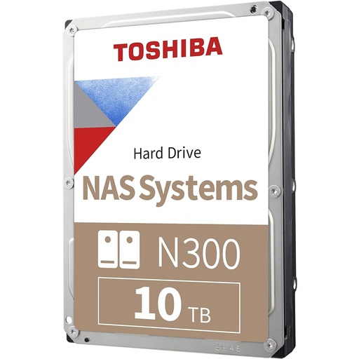 [SNR88076] Disco Duro Toshiba N300 de 10TB Compatible con Equipos NAS 7200 RPM 3.5" 512MB SATA III 6.0 Gb/s