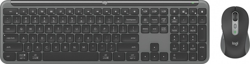 [KNM182250] Kit de Teclado y Mouse Logitech Signature Slim Combo MK950, Inalámbrico, USB, Negro (Español)