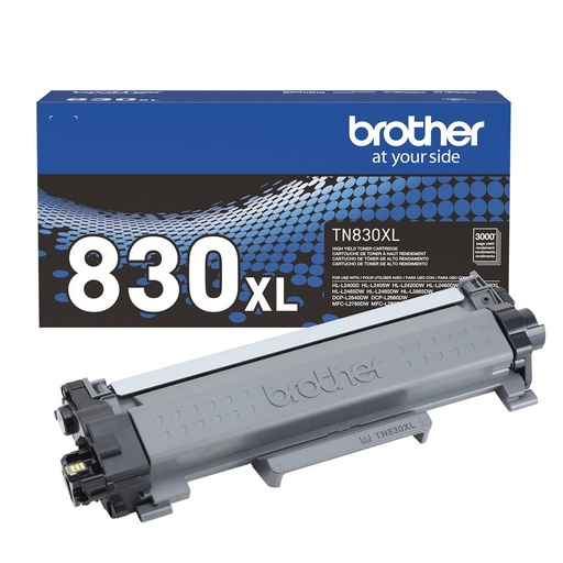 [PRI7305] Tóner Brother TN-830XL Alto Rendimiento Negro, 3.000 Páginas