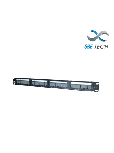 [NET1232] Sbetech ppc624p - panel de parcheo categoría 6/ 24 puertos