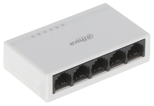 [NET1236] Switch Dahua Fast Ethernet PFS3005-5ET-L 5 Puertos RJ-45 Ethernet 10/100Mbps 1000 Gbit/s 100 Entradas No Administrable