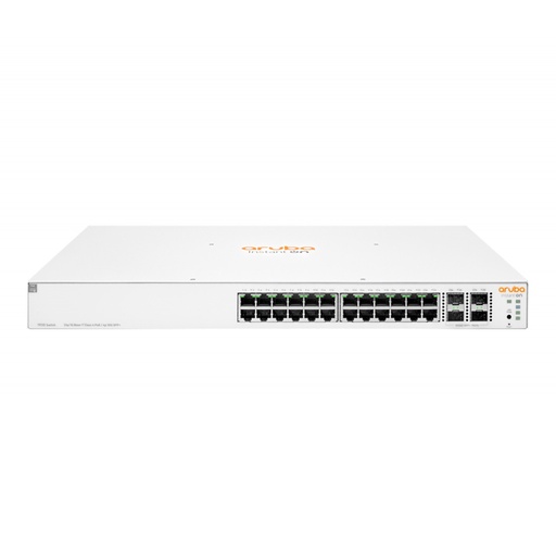 [NET31917] Switch HPE Networking Instant On Gigabit Ethernet 1930 24 Puertos PoE 10/100/1000Mbps + 4 Puertos SFP+ 370W 128 Gbit/s 16.000 Entradas Administrable