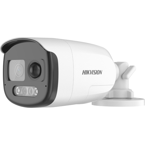 [SEC1950] Camara hikvision colorvu 2ce12df3t, tipo bala, turbohd, 2mp, lente 2.8 mm, 40 mts luz blanca, sirena estrobo rojo azul, ip67, au