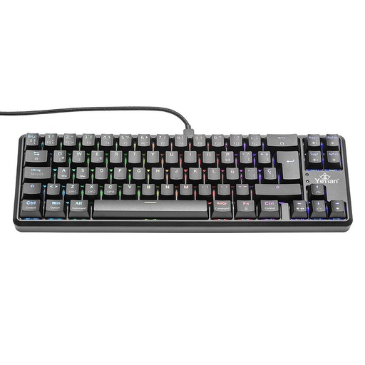 [KNM180242] Teclado Gamer Yeyian AKIL S3500 RGB Mecánico Switch Blue Alámbrico Negro (Español)