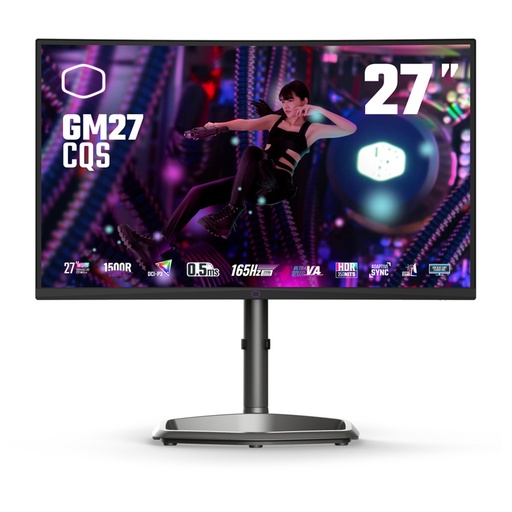 [MNS38587] Monitor Gamer Curvo Cooler Master GM27-CQS LCD 27" Wide Quad HD G-Sync/FreeSync 170Hz HDMI