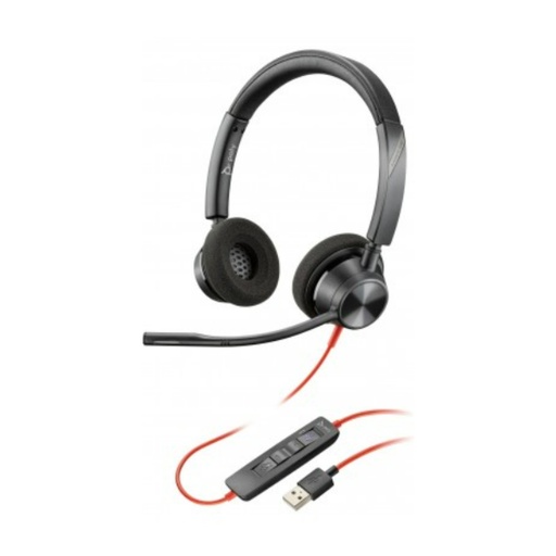 [AUD73197] Auriculares polycom estereo blackwire 3225 / conector de 3.5 mm / adaptador usb-c/a (a granel