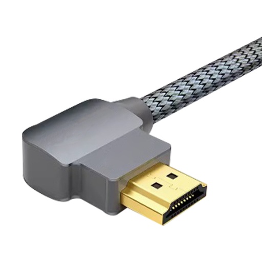 [SEC102626] Epcom Cable HDMI Angulo 90º HDMI 2.0 Macho - HDMI 2.0 Macho, 4K, 60Hz, 2 Metros, Gris