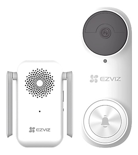 [POW54470] Timbre con cámara wi-fi (doorbell) de batería recargable  / libre de cables / uso exterior con protección (ip65) / cámara 3 megapíxel / llamada a la app / incluye timbre para interior con timbres seleccionables / ranura 