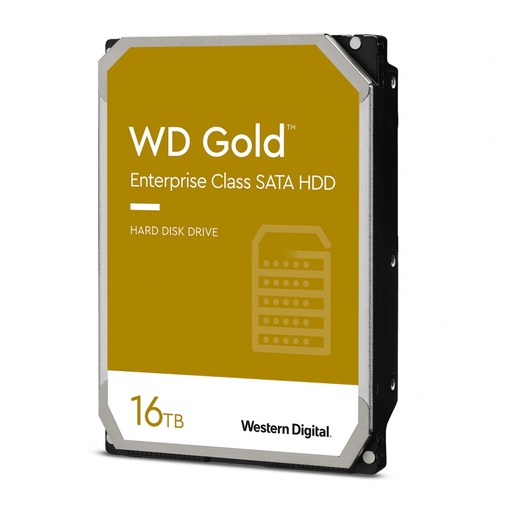 Disco Duro Para Servidor Western Digital WD Gold 16TB SATA 7200RPM 3.5" 6Gbit/s