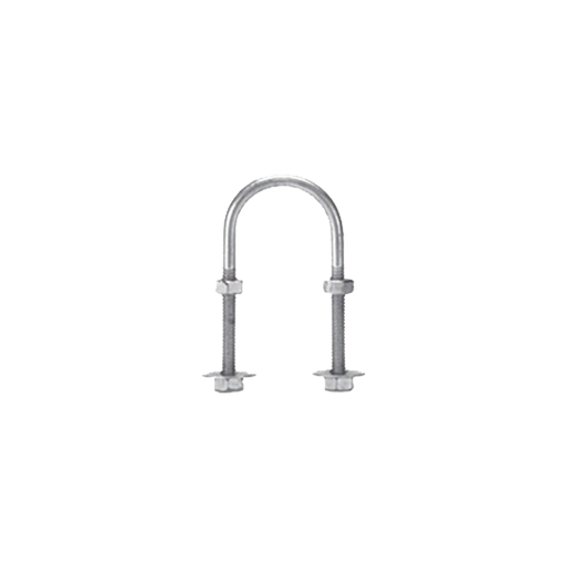[WIR87064]  abrazadera tipo u de 1 1/2", con acabado electro zinc, no incluye tuercas y arandelas  
