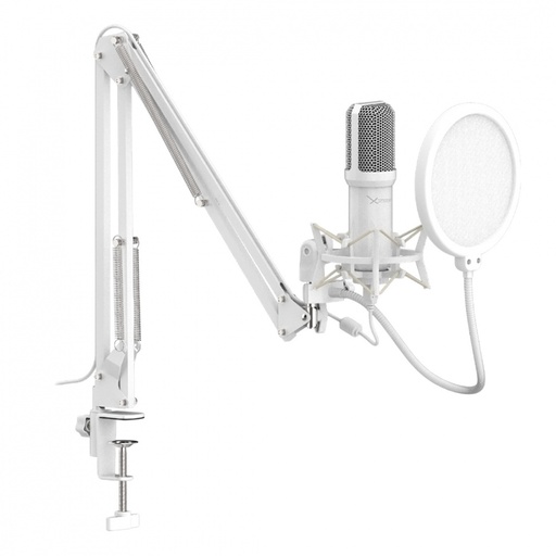 [AUD73314] Kit De Microfono Xzeal Xz-260 Omnidireccional Usb Filtro Antipop