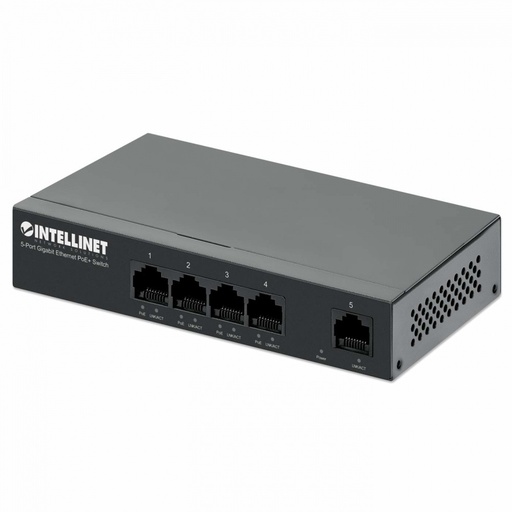 [NET32966] Switch Intellinet Gigabit Ethernet 561792, 5 Puertos 10/100/1000Mbps, 10 Gbit/s, 2000 Entradas - No Administrable