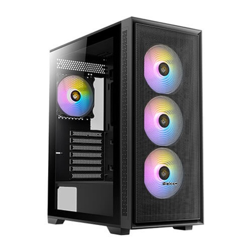 [CAB28804] Gabinete Antec AX81 Elite Con Ventana Midi-Tower ATX/E-ATX/ITX/Micro-ATX USB 2.0/3.0 Sin Fuente 4 Ventiladores Instalados ARGB