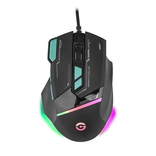 [KNM182317] Mouse Gamer Ergonomico Getttech 7200 DPI RGB 