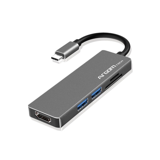 [ACC780101] Hub USB ArgomTech ARG-UB-0183 USB C - HDMI 2x USB 3.0 SD MicroSD