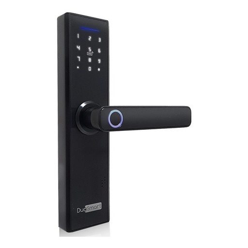 [SEC103159] Cerradura biometrica wifi 2.4 ghz duosmart f20 acepta tarjetas mf huella digital contraseña y llave  con puerto de alimentacion emergente microusb compatible con aplicacion duosmart