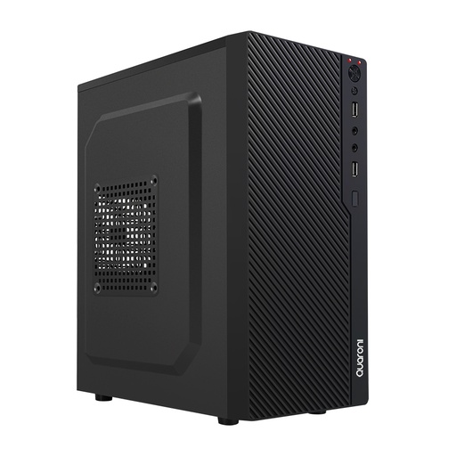 [CAB27169] Gabinete quaroni frente abs negro tipo rejilla, micro atx, mini atx y micro itx, fuente de poder incluida de 500w