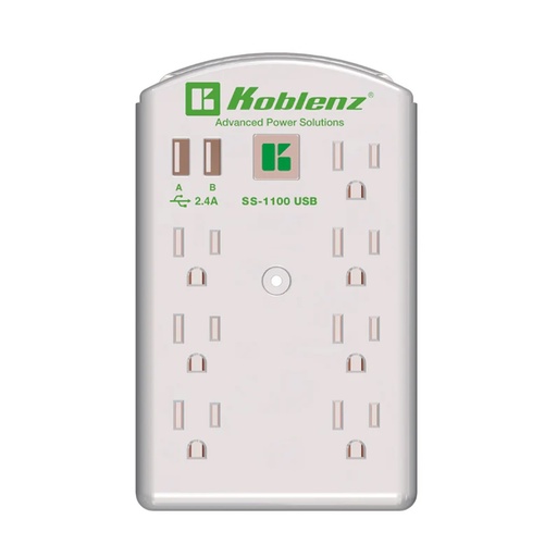 [ACC780290] Supresor Picos Koblenz SS-1100 USBAC 7 Contactos 2x USB 1100J