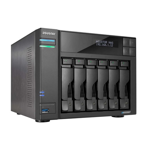 [COM37609] Asustor LOCKERSTOR 6 Gen2 NAS de 6 Bahías 132TB Intel Celeron N5105 2GHz USB 3.2