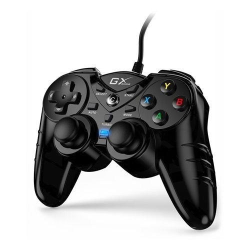 [ACC780343] Control genius max fire gx-17uv, usb 1.8 m, 17 botones, doble vibracion, compatible con pc/ ps3, negro